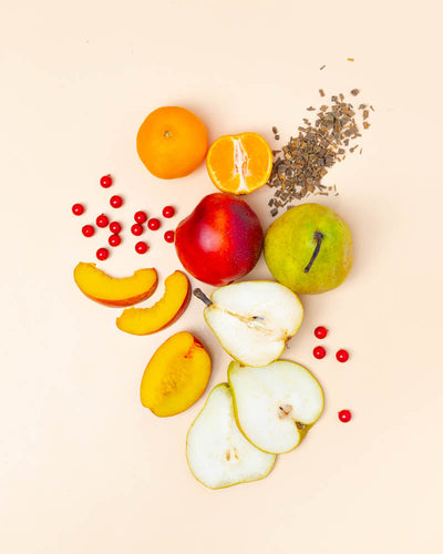 sugared berries & pear nectar