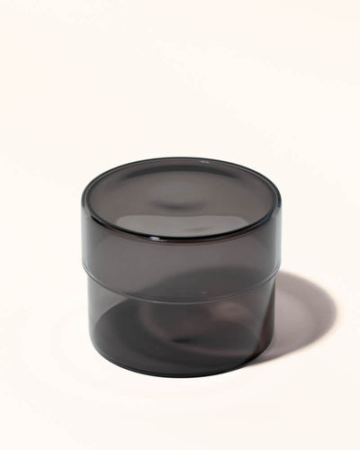 12oz muse vessel & lid- translucent black