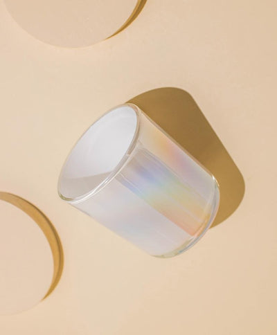 12oz aura vessel - iridescent white