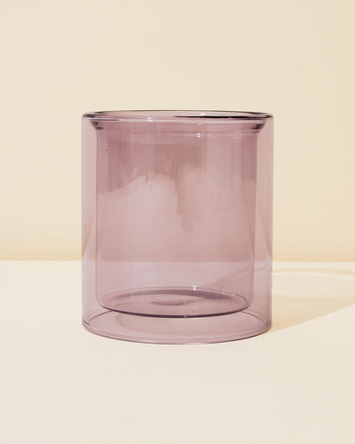 11oz allure double glass vessel - violet