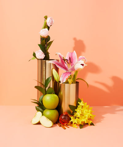 lily buds & golden gardenia