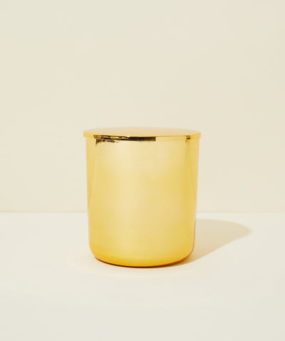 8oz aura vessel & lid - lustrous gold