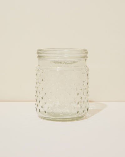 16oz hobnail jar - translucent naked