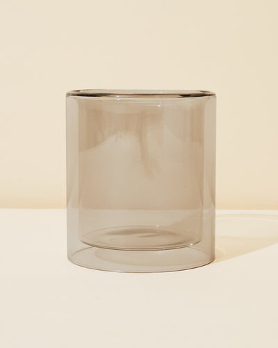 11oz allure double glass vessel - dove