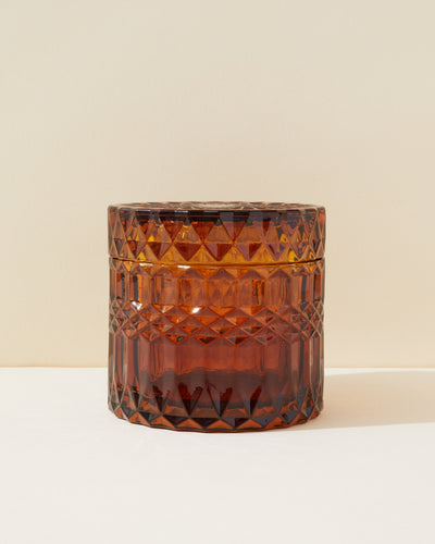 7oz posh vessel & lid- translucent citrine